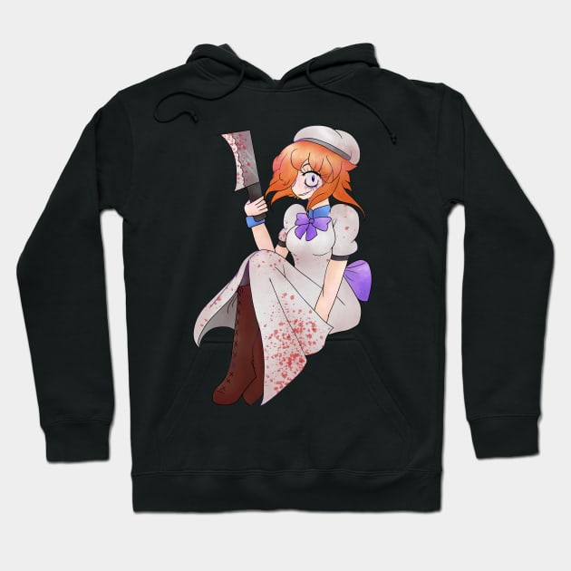 Higurashi When They Cry Rena Ryuugu Design Hoodie by nhitori